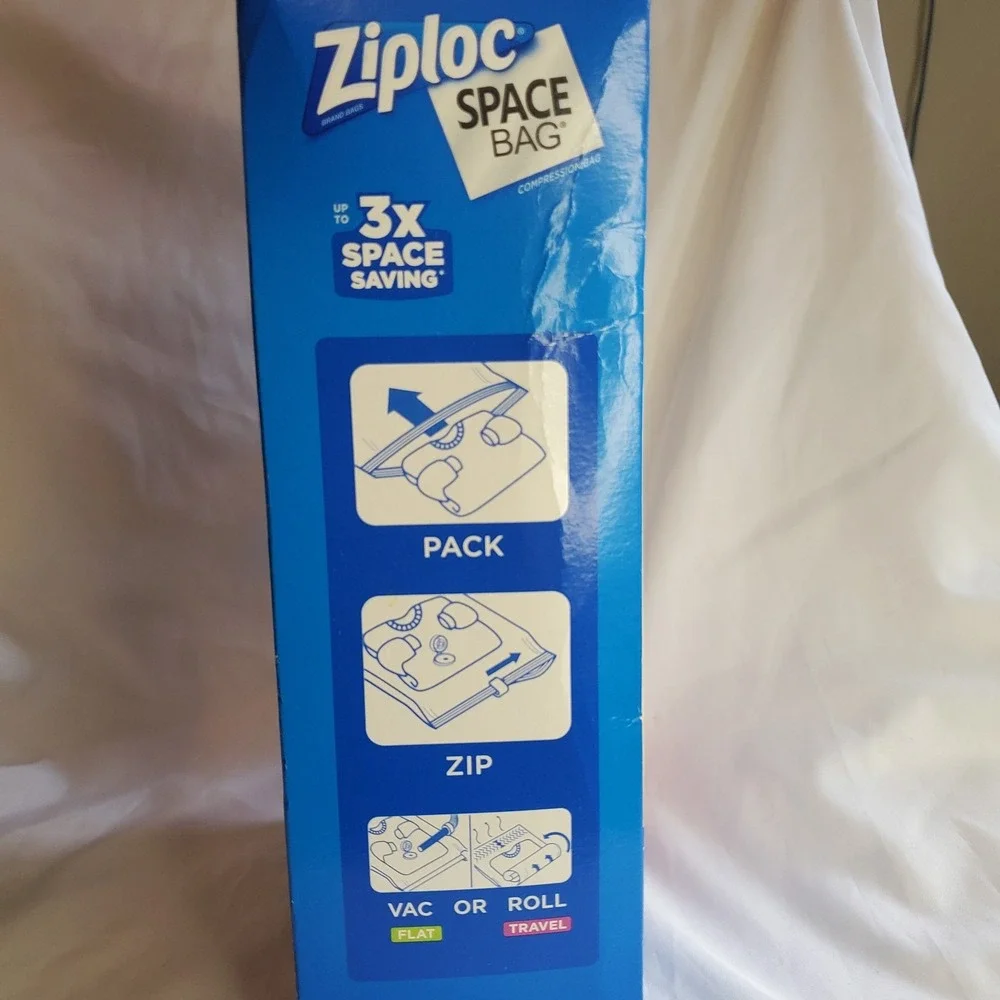 Ziploc Space Bag Clothing Vacuum Seal Flat Combo 6 Bag Variety Pack